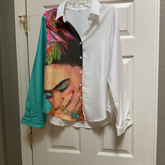 Tops - Multicolor Artistic womans Shirt